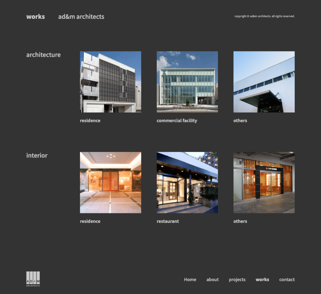 ad&m architects Website